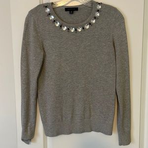 Ann Taylor heather gray sweater size XS
